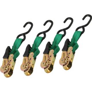 👉 Motorfiet active 4 STUKS Auto / Motorfiets Ratchet Strap Aanhalen