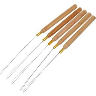 👉 Handvat houten active 5 STKS Ring Haarverlenging Tool Speciale Gehaakte Pruik Haak