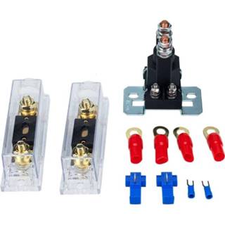 👉 Zekeringhouder small active Car Modification Contact 12V / 500A Dual Battery High Current DC Relay met 60A + 80A Zekering Kit