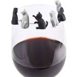 👉 Wijnglas marker active 2 sets kat drinkt herkenner theezakje opknoping