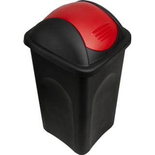 👉 Afvalbak active rood zwart Deuba zwart/rood 60 liter 8003507701953