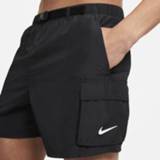 👉 Zwem broek l zwart XL m male men s mannen Nike Opvouwbare zwembroek met riem voor heren (13 cm) -