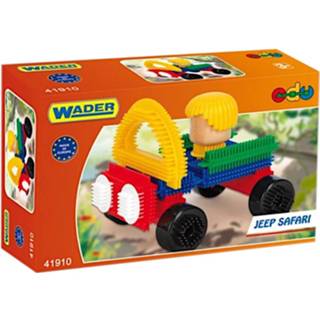 👉 Bouwblok polyethyleen multikleur Wader Bouwblokken Needle Blocks Jeep Safari 8719817408641