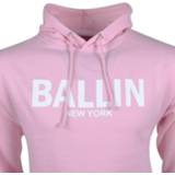 👉 Hoodie s male roze mannen wit Ballin Est. 2013 heren sweat lichtroze 8720086149258