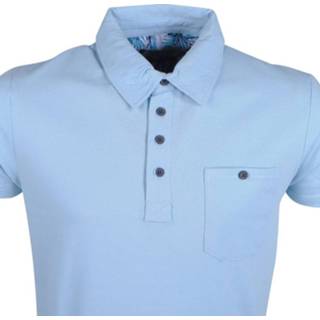 👉 L blauw male mannen New Republic Earthbound heren polo borstzak - 8720086150636