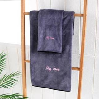 👉 Badhanddoek grijs active Zachte en dikke van absorberende vezels, specificatie: handdoek + (grijs)