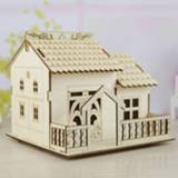 👉 Nachtlamp houten active Creatieve nachtlampje Villa geldmunten opbergdoos, levering willekeurig patroon