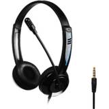 👉 Microfoon zwart leer active kinderen DANYIN DT326 Op het hoofd gemonteerde desktopcomputer leren draadheadset met microfoon, Kabellengte: 1,8 m, Stijl: enkel gat Vier niveaus (zwart)