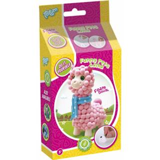 👉 Multikleur Totum Maak Je Eigen Funny Pets - Lama Junior 7-delig 8714274025646