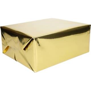 👉 Cadeaupapier goud 3x Metallic - 400 X 50 Cm Kadopapier / Inpakpapier 8720147082883