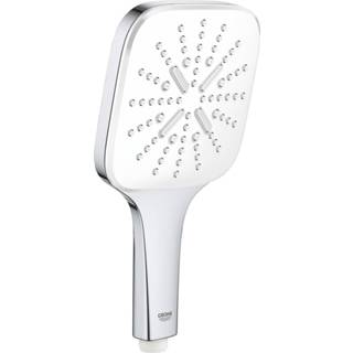👉 Handdouche wit chroom Grohe Rainshower SmartActive 130 Cube 13 cm Chroom/Wit - 26582ls0 (chroom/wit) 4005176486265