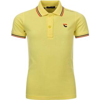 👉 Jongens male geel Common Heroes Piqué polo voor in de kleur 8719645127455 8719645127486