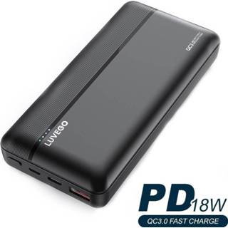 👉 Powerbank Krachtige 20.000mAh - USB, USB-C en microUSB aansluiting ondersteunt QC Ã©n PD 8720299217140