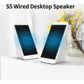 Subwoofer USB Wired Multimedia Desktop Speaker with Stereo Sound Effect Independent Volume Wire Control for PC Laptop Tablet