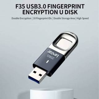 👉 Flash drive Lexar F35 32GB USB USB3.0 Metal Fingerprint Encryption U Disk 150MB/s Reading Speed for PC Laptop