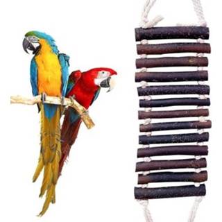 Ladder Wooden Bird Bridge Naturals Rope Toy