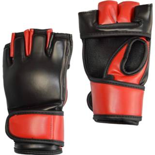 👉 Glove rood zwart PU MMA PU, zwart-rood 4250788414551