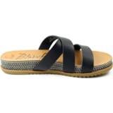 👉 Slippers damesschoenen vrouwen zwart rubber Blowfish Malibu Frenchy-b slipper