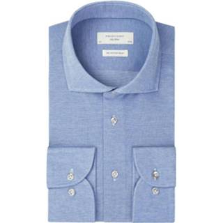 👉 Overhemd katoen male blauw Profuomo 8719064623576