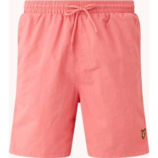 👉 Swimshort roze nylon l male print Lyle and Scott Sh1204v en plain swim short, w429 punch pink 5054783844509
