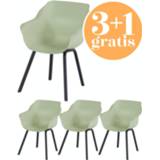 👉 Armstoel donkergroen kunststof 4 x Hartman Sophie Element Armchair French Green