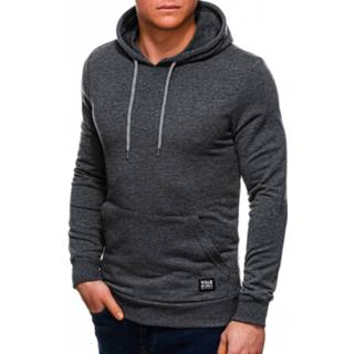 👉 Hoodie katoen l male antraciet mannen Ombre heren effen - b1227 7434623882898