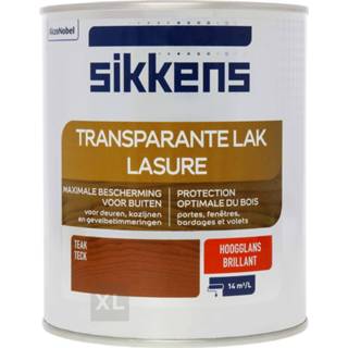 👉 Teak lak active transparante Sikkens Zijdeglans 750 ml - 8711113125369