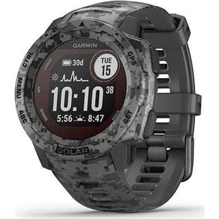 👉 Smartwatch graphite grijs Garmin Instinct® Solar - Camo Edition 45 mm grey camouflage pattern, multisport 010-02293-05