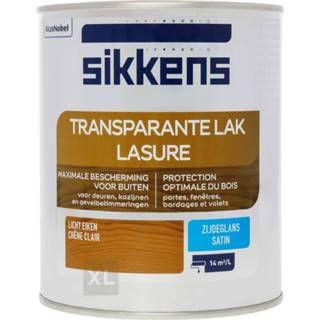 👉 Sikkens Transparante Lak Zijdeglans 750 ml - Licht Eiken