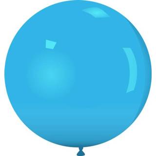 👉 Ballon blauw latex rond standaard active baby's ballonnen 48 cm 5 st. - Baby 7434050636699