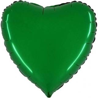 Folieballon Hart 46 cm - Groen