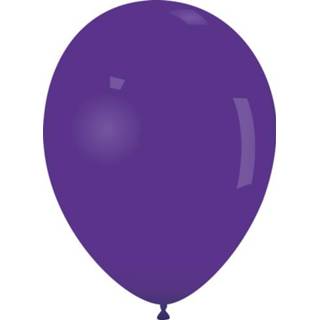 👉 Ballon paars latex rond standaard active ballonnen 33cm 100 st. - 8019081000184