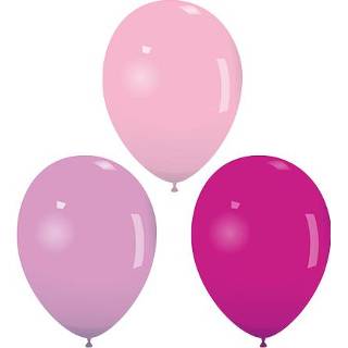 👉 Ballon roze latex rond pastel active ballonnen mix 30 cm 20 st. -