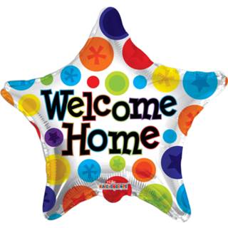 👉 Folie ballon ster Welcome home 46 cm