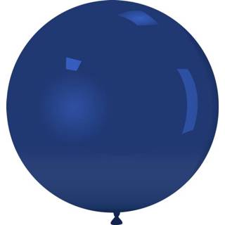 👉 Blauw latex rond standaard active ballon 80 cm 1 st. - Donker 7434050653672