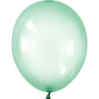 👉 Ballon groen latex rond clear active ballonnen 12 cm 100st. - 8019081770131