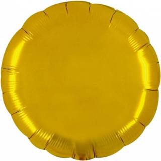 👉 Folieballon goud folie rond metaal active 90 cm - 8019081467772