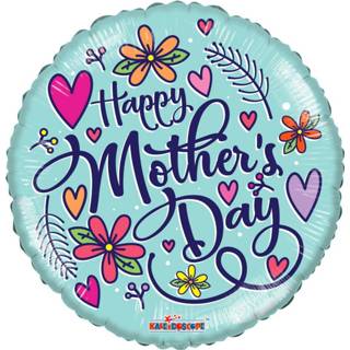 👉 Active Folieballon''Happy Mother's Day''rond helium gevuld (45 cm) 7421031001997