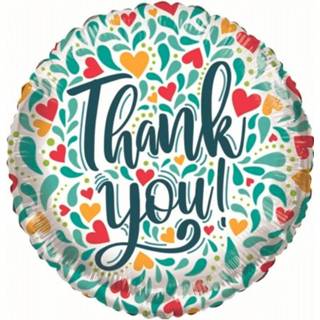 👉 Folie multi rond metaal active ballon ECO thank you 46cm