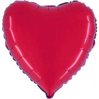 Folieballon Hart 46 cm - Rood