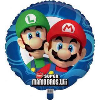 👉 Folieballon folie rond active Super Mario (45 cm) 5015116190748