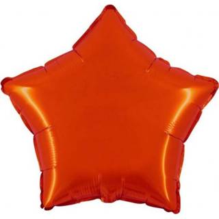 👉 Folieballon ster 46 cm - Oranje