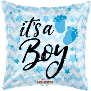 👉 Folie active jongens ballon It's a boy footprints, 46cm