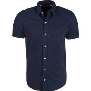 👉 Overhemd leer l male blauw mannen MZ72 heren polo stretch priam - 8720086095654