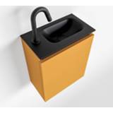 👉 Toiletmeubel urban MONDIAZ TURE 40cm ocher. EDEN wastafel rechts 1 kraangat 6017331784732