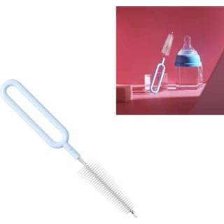 👉 Zuigfles nylon active 20 PCs reinigingsborstel roterende theepotborstel (ijsbergblauw)