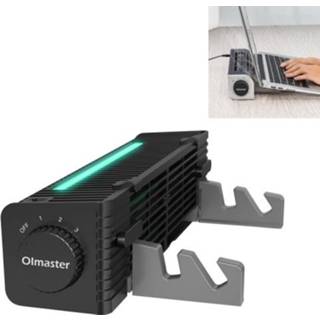 👉 Radiator active Olmaster Notebook met hoog luchtvolume USB-ventilatorbeugel, stijl: vierkante RGB CF-1692RGB