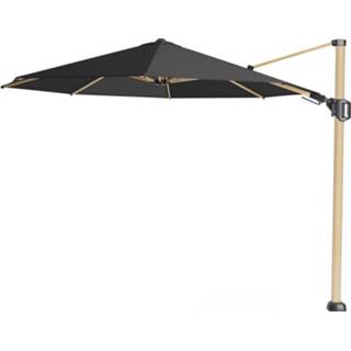 👉 Zweefparasol zwart Platinum | Challenger T² Premium Ø350 cm Oak-Faded Black 8717591777120