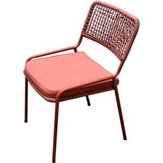 👉 Terrasstoel terracotta Fonteyn | Tuinstoel Tampa 8718734573579