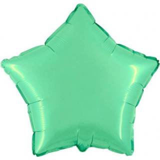 👉 Folieballon ster 46 cm - Licht Groen